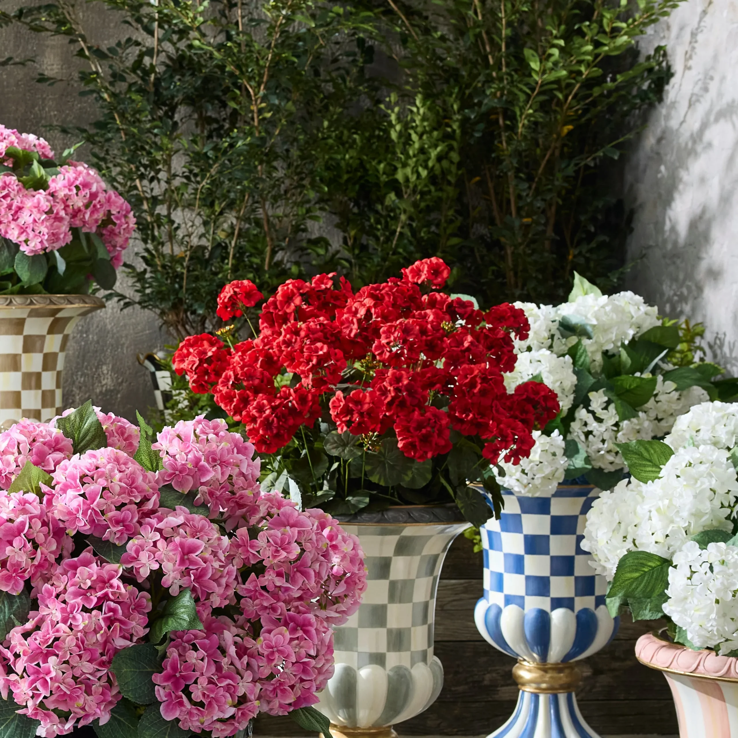 Red Geranium Urn Filler