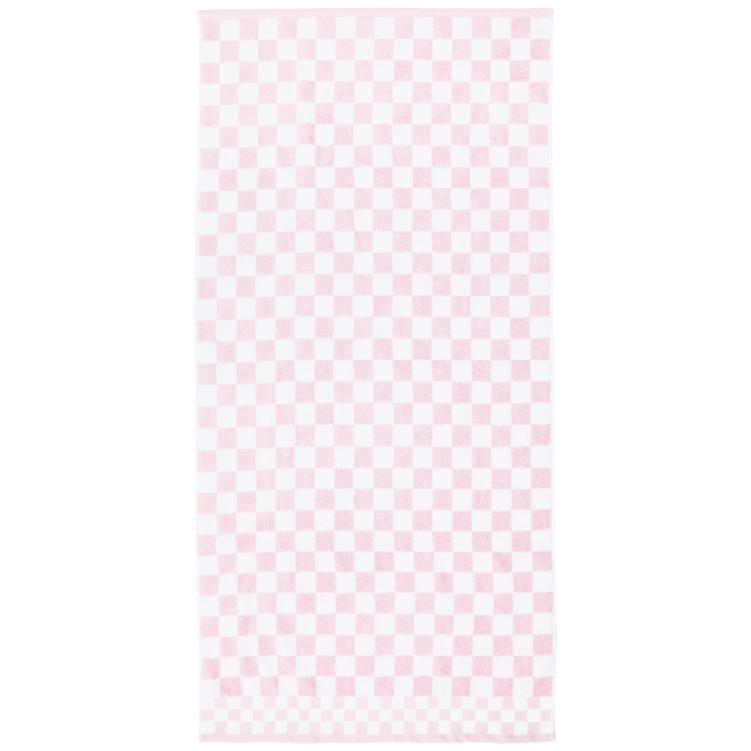 Rosy Check Bath Towel