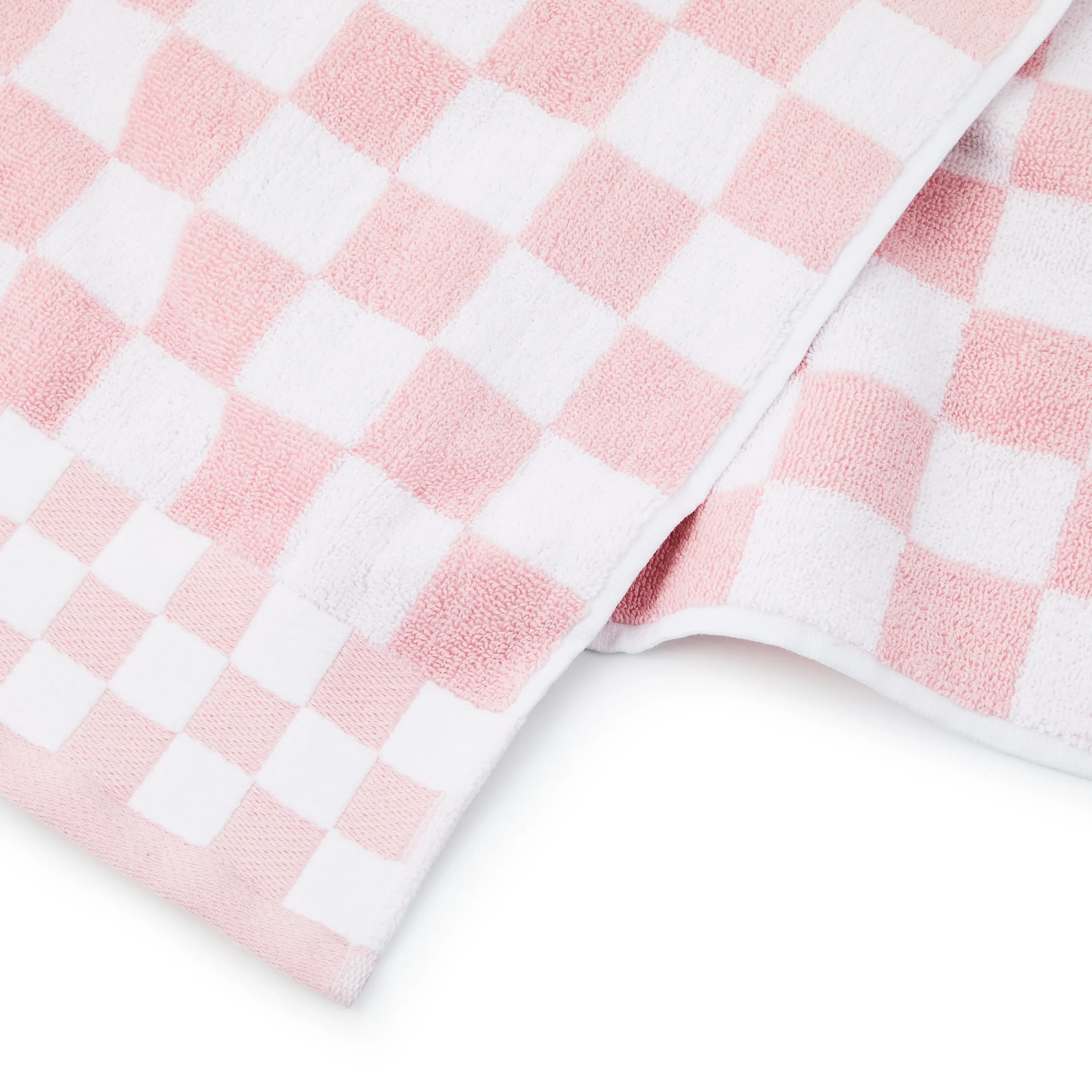 Rosy Check Bath Towel