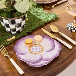 Rosy Check Bistro Flatware 5 Piece Place Setting