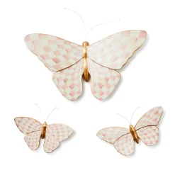 Rosy Check Butterfly Wall Decor