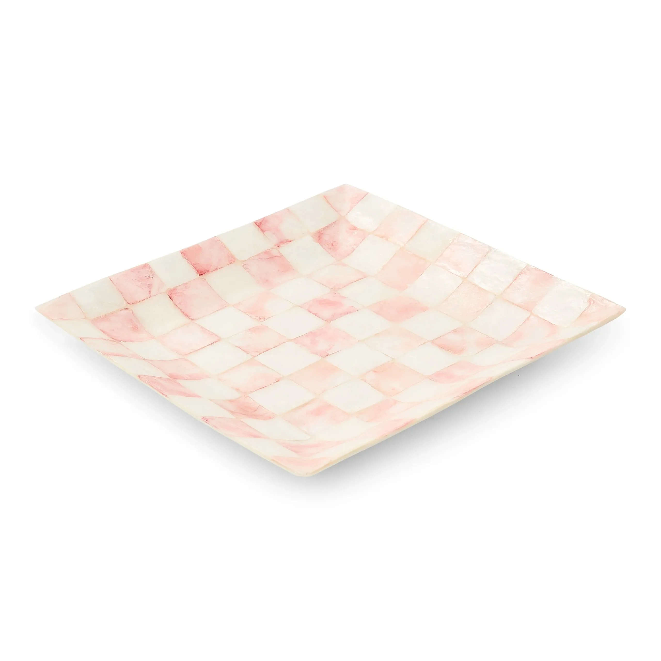 Rosy Check Capiz Catchall Tray