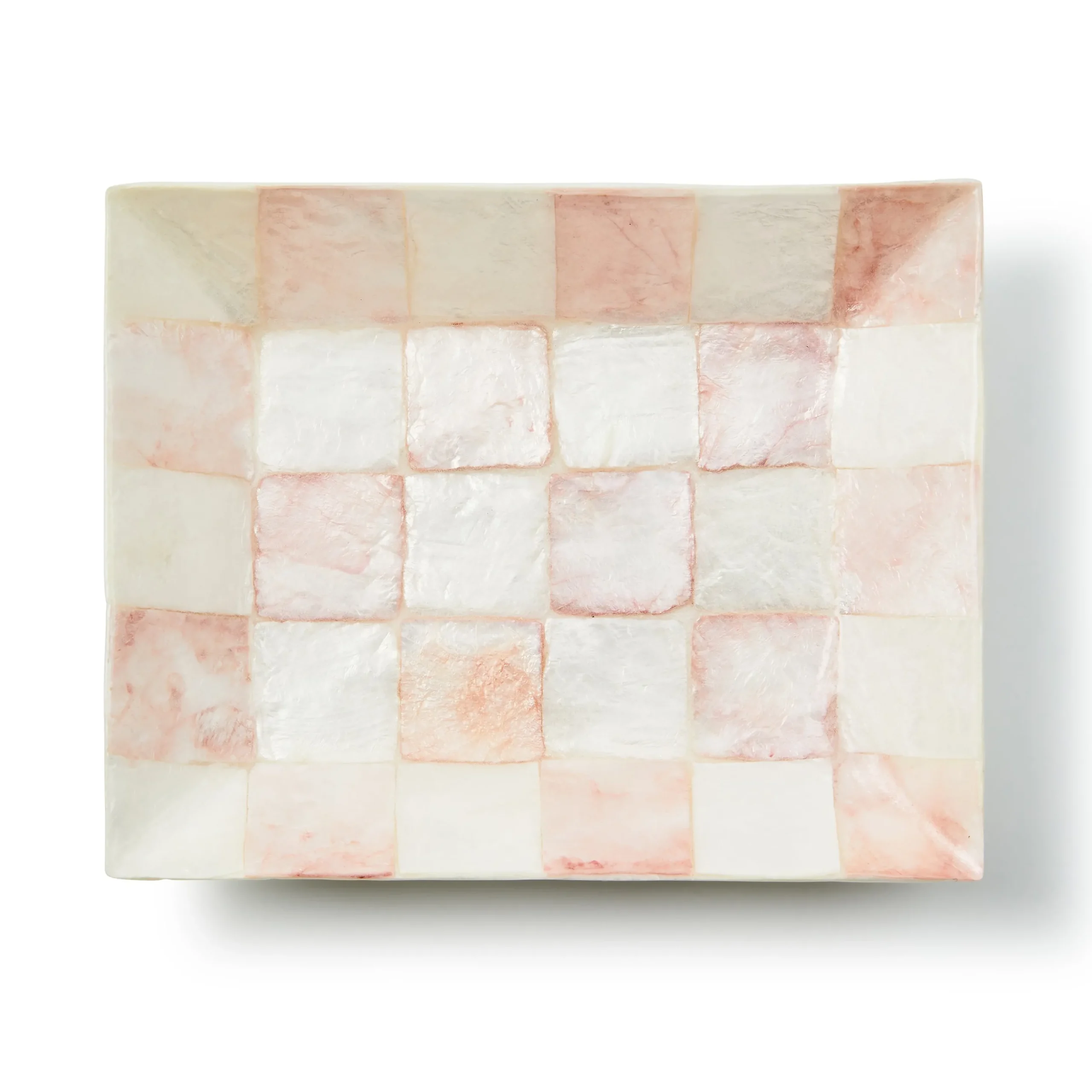 Rosy Check Capiz Soap Dish