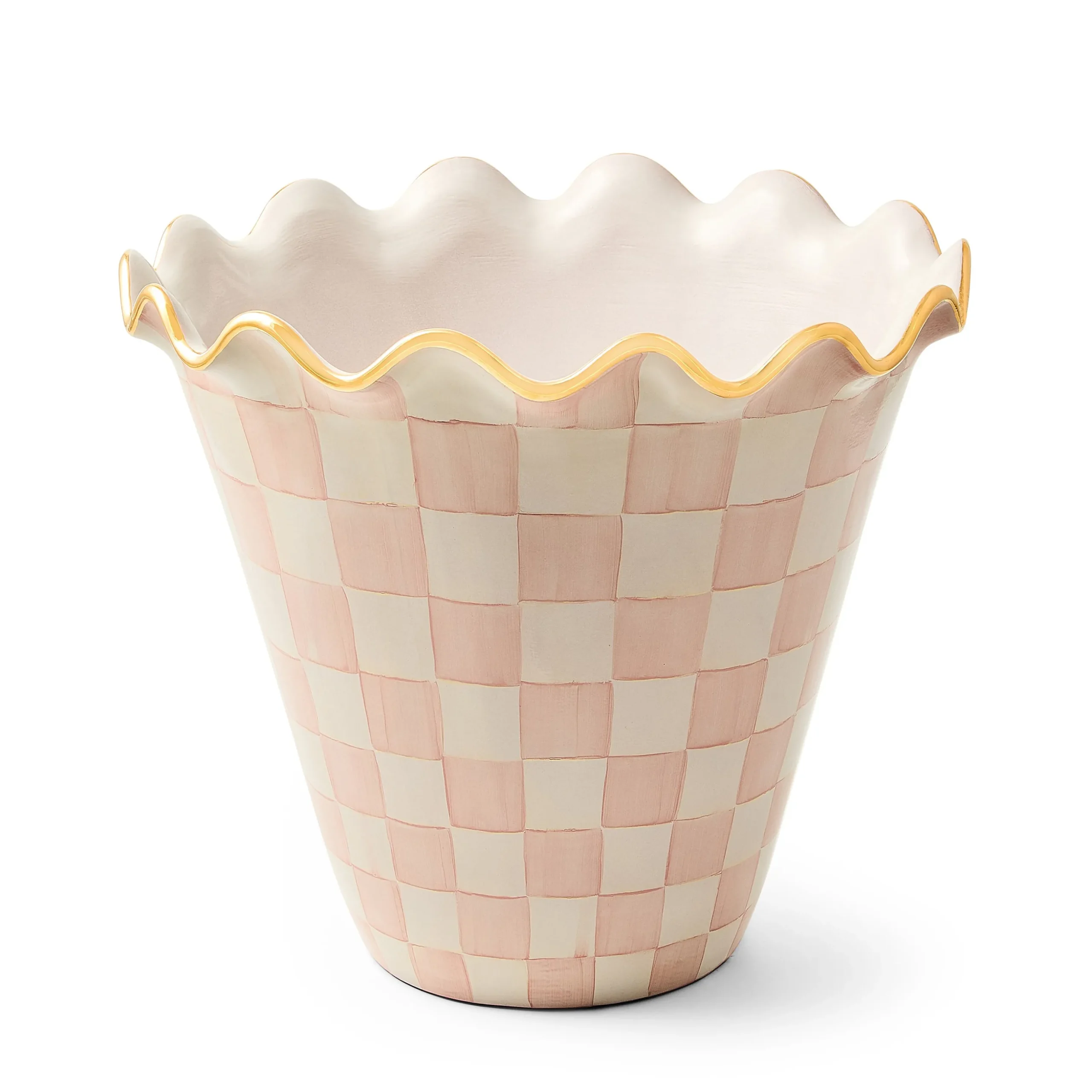 Rosy Check Ceramic Jumbo Garden Pot