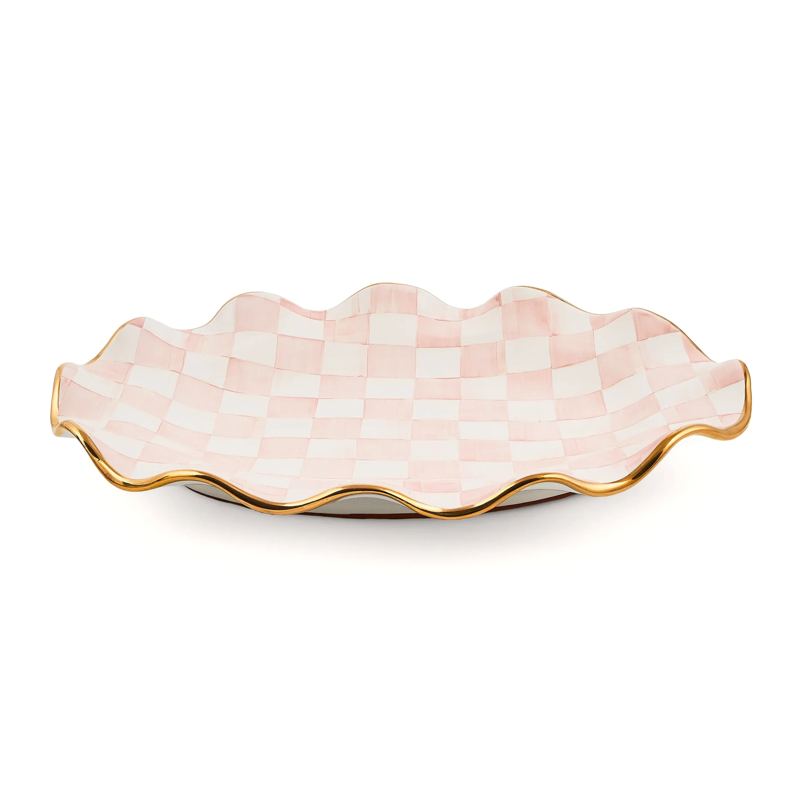 Rosy Check Ceramic Large Serving Platter
