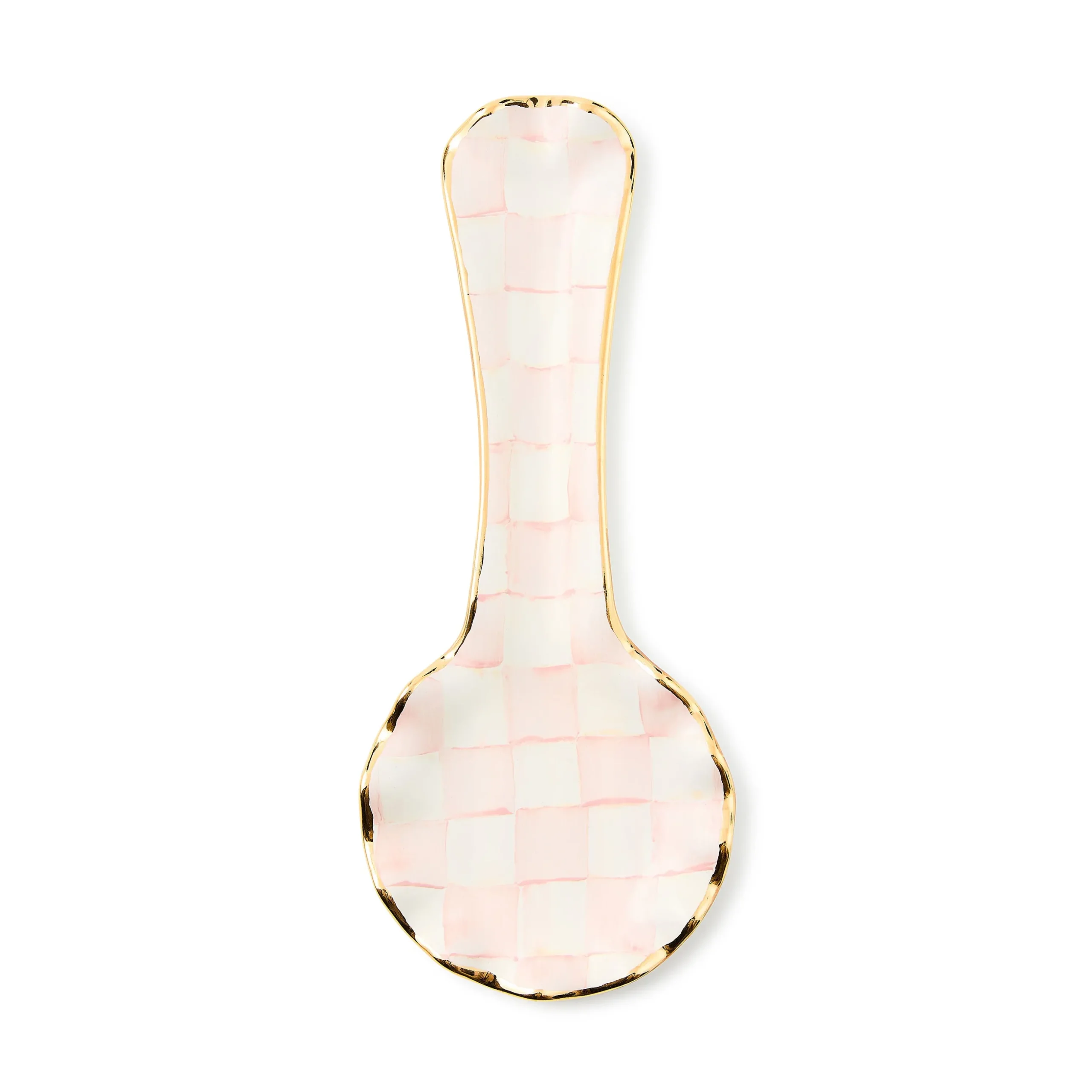 Rosy Check Ceramic Spoon Rest