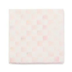 Rosy Check Cocktail Paper Napkins