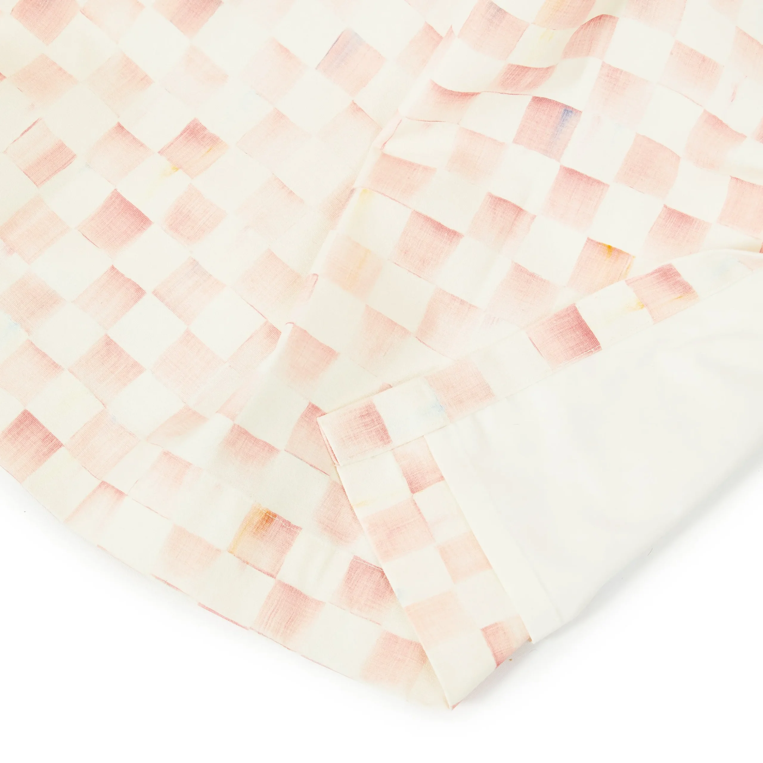 Rosy Check 84" Curtain Panel