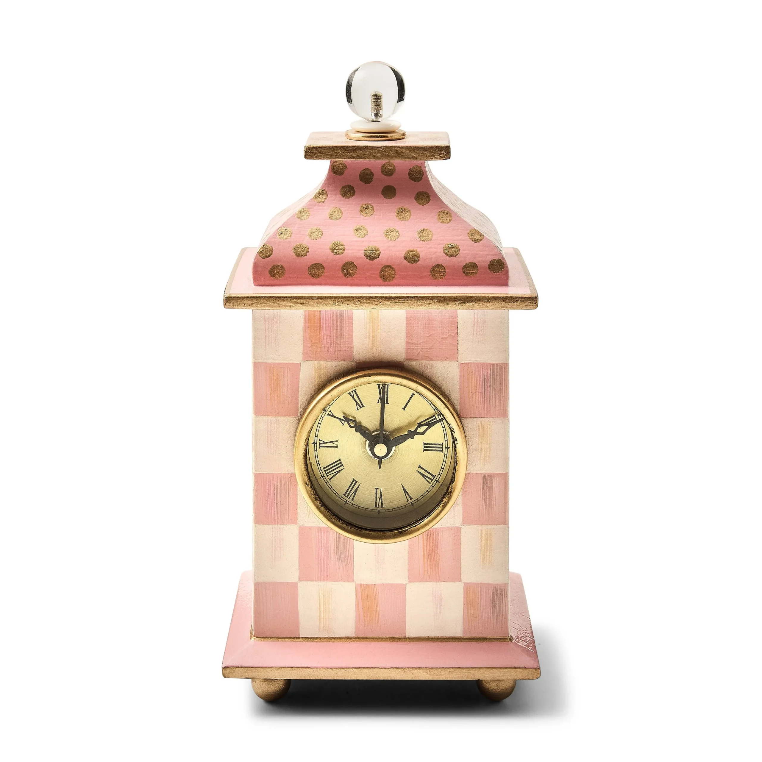 Rosy Check Desk Clock