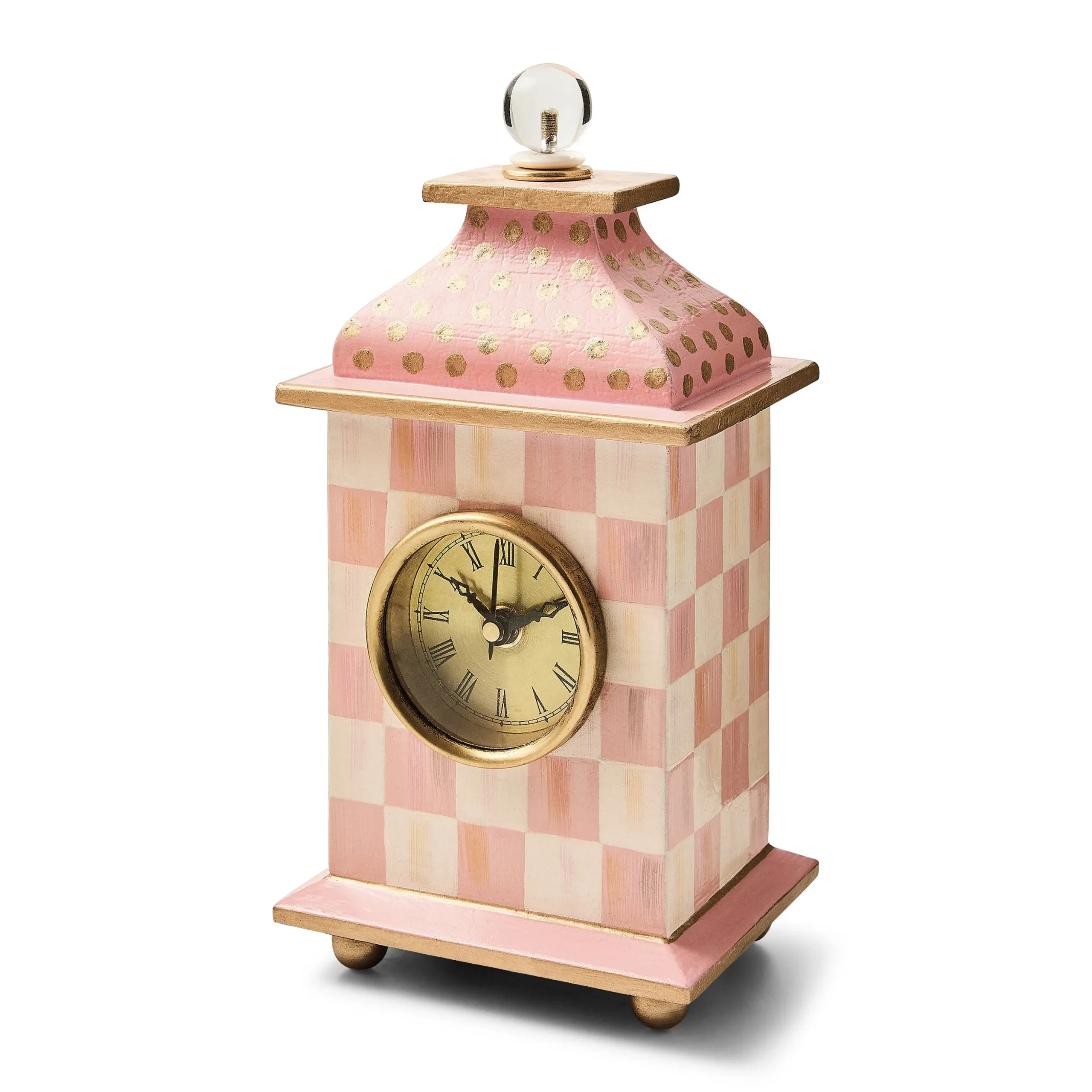 Rosy Check Desk Clock