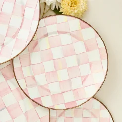 Rosy Check Dinner Plate