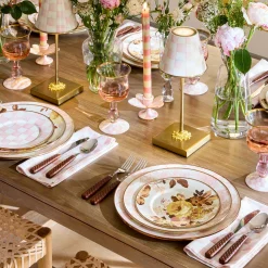 Rosy Check Dinner Plate