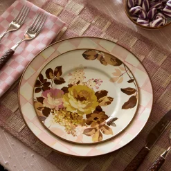Rosy Check Dinner Plate