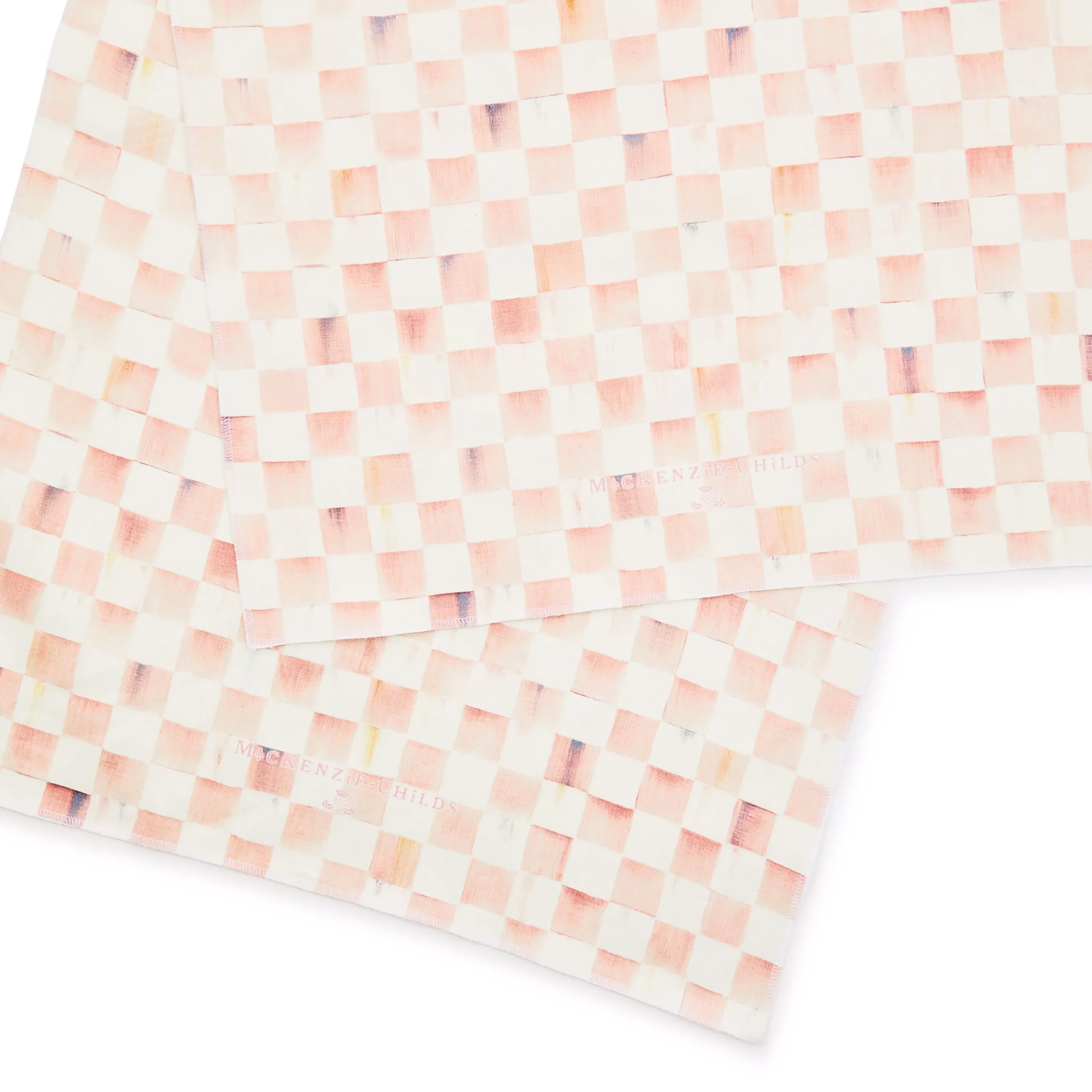 Rosy Check Dish Towel