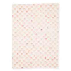 Rosy Check Dish Towel