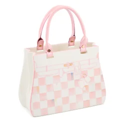 Rosy Check Doodles Handbag Vase