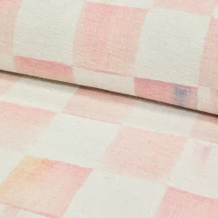 Rosy Checkered 5' x 7'6" Washable Rug