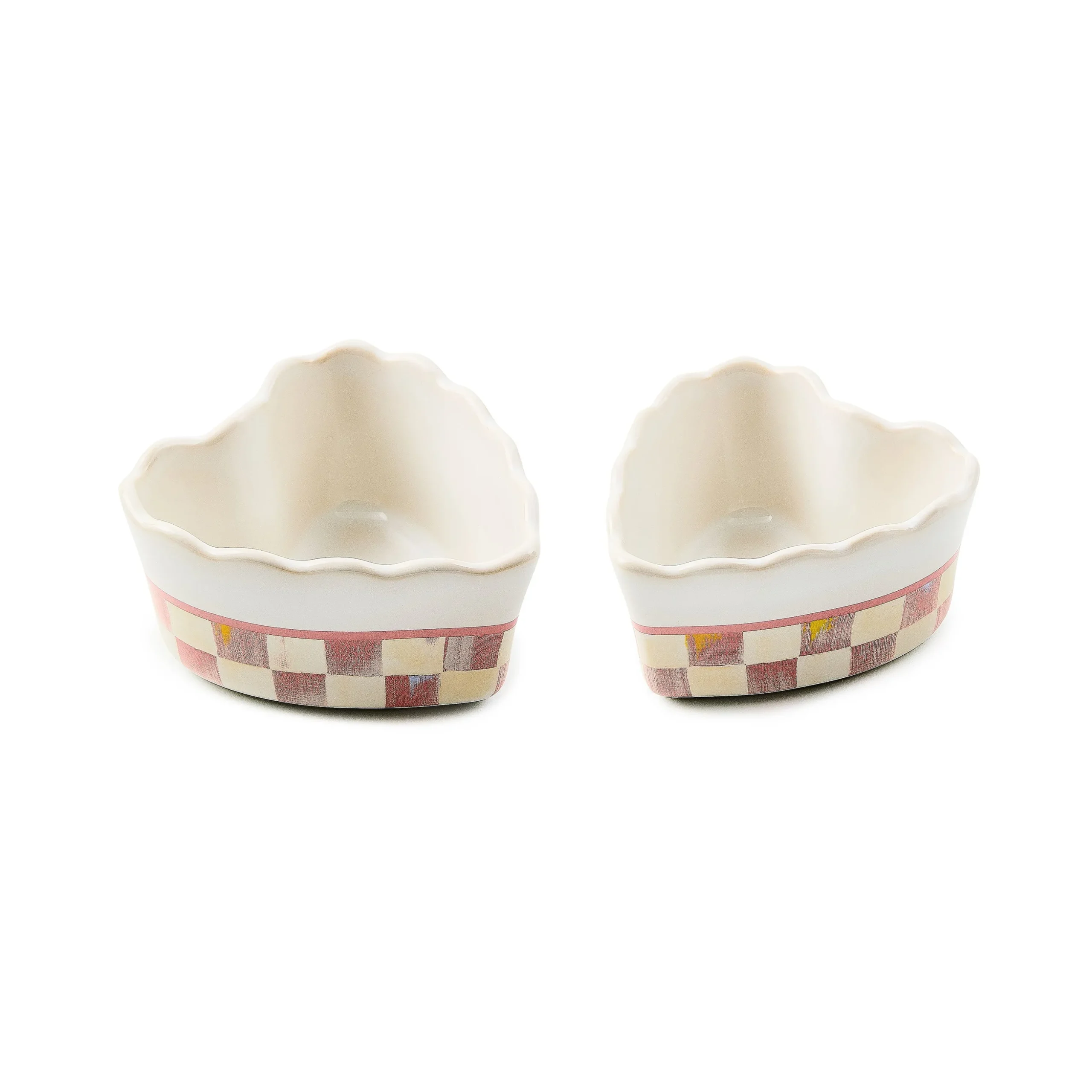 Rosy Check Everyday Heart Ramekins, Set of 2