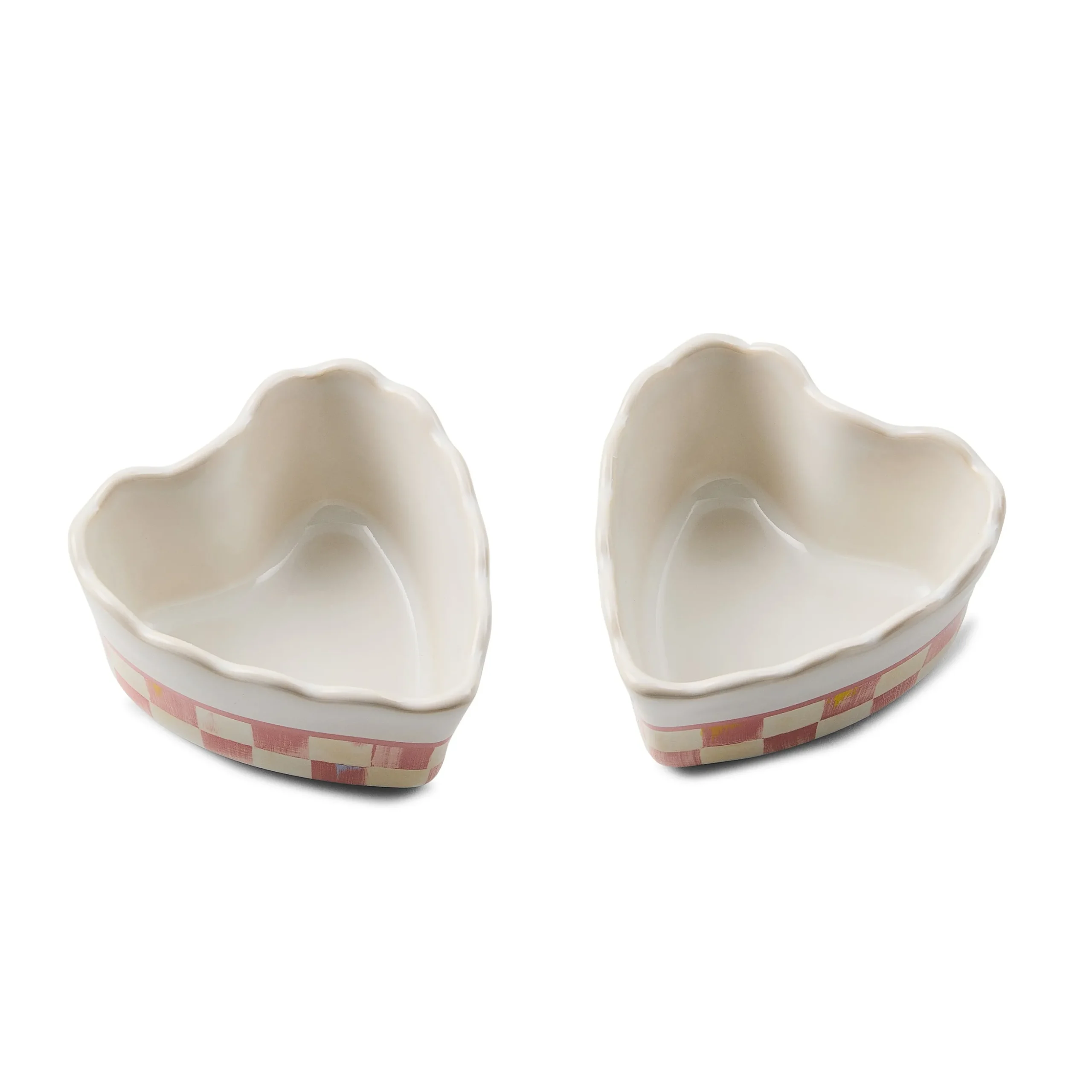 Rosy Check Everyday Heart Ramekins, Set of 2