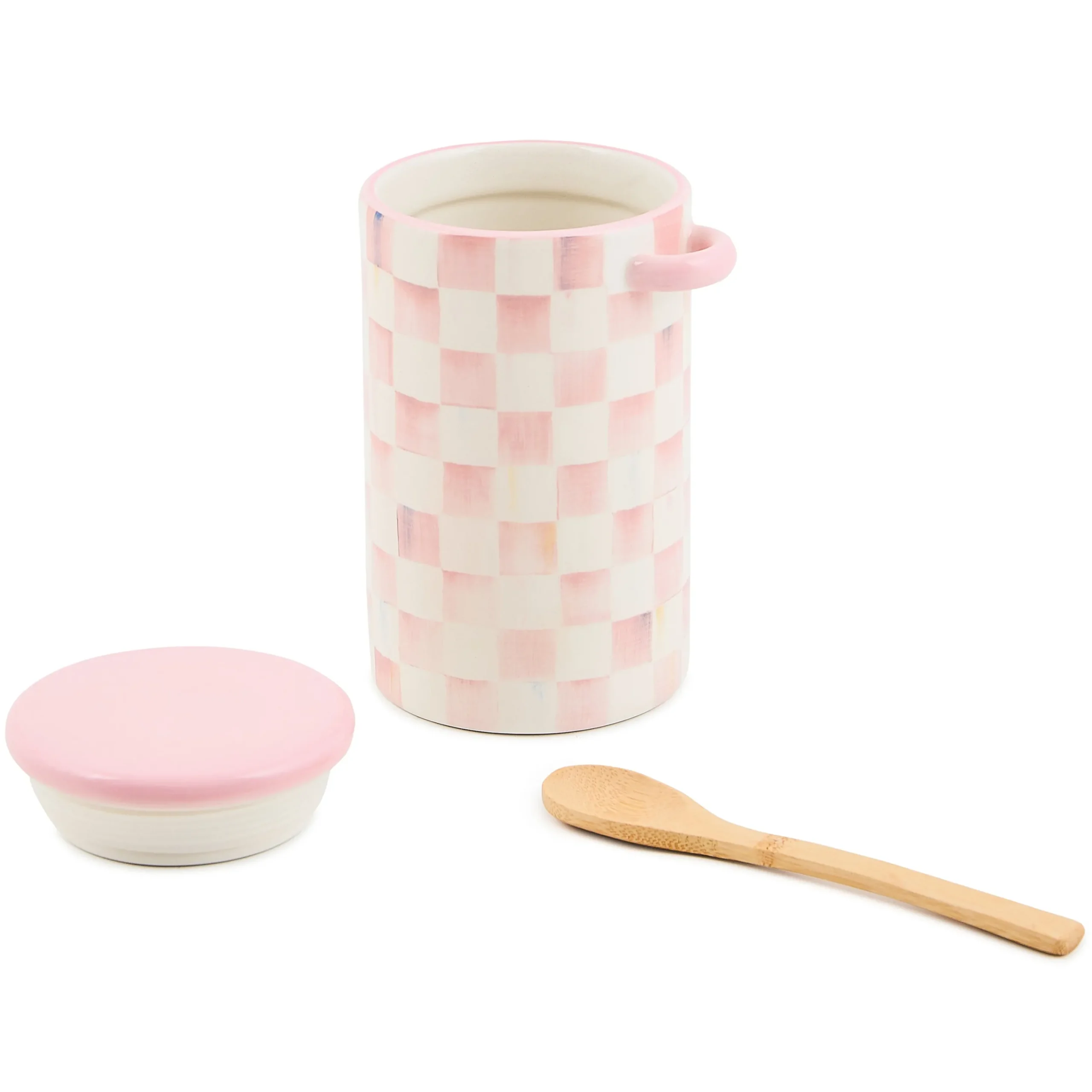 Rosy Check Farmhouse Canister