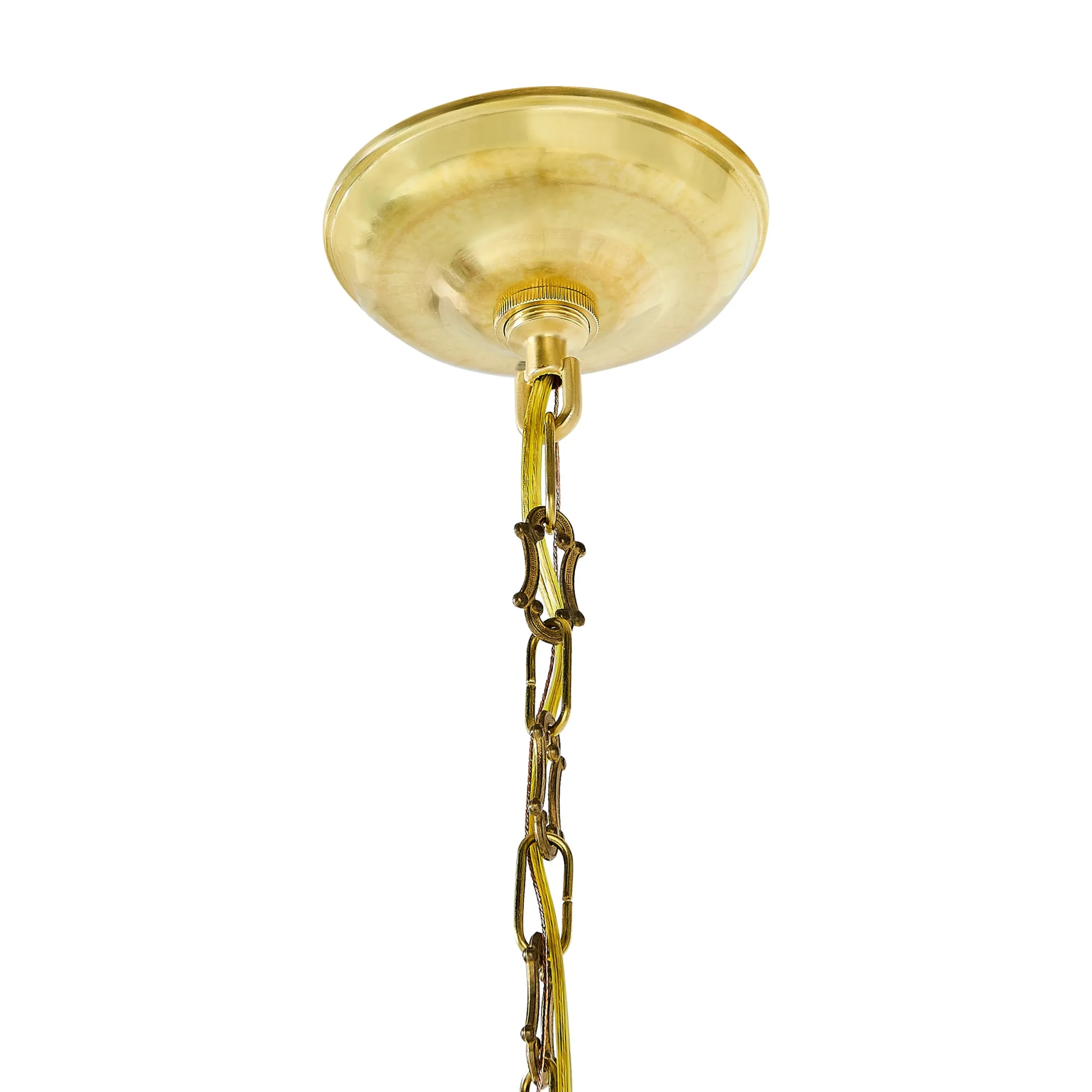 Rosy Check Flared Ceramic Pendant Lamp