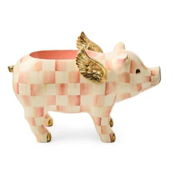 Rosy Check Flying Pig Planter