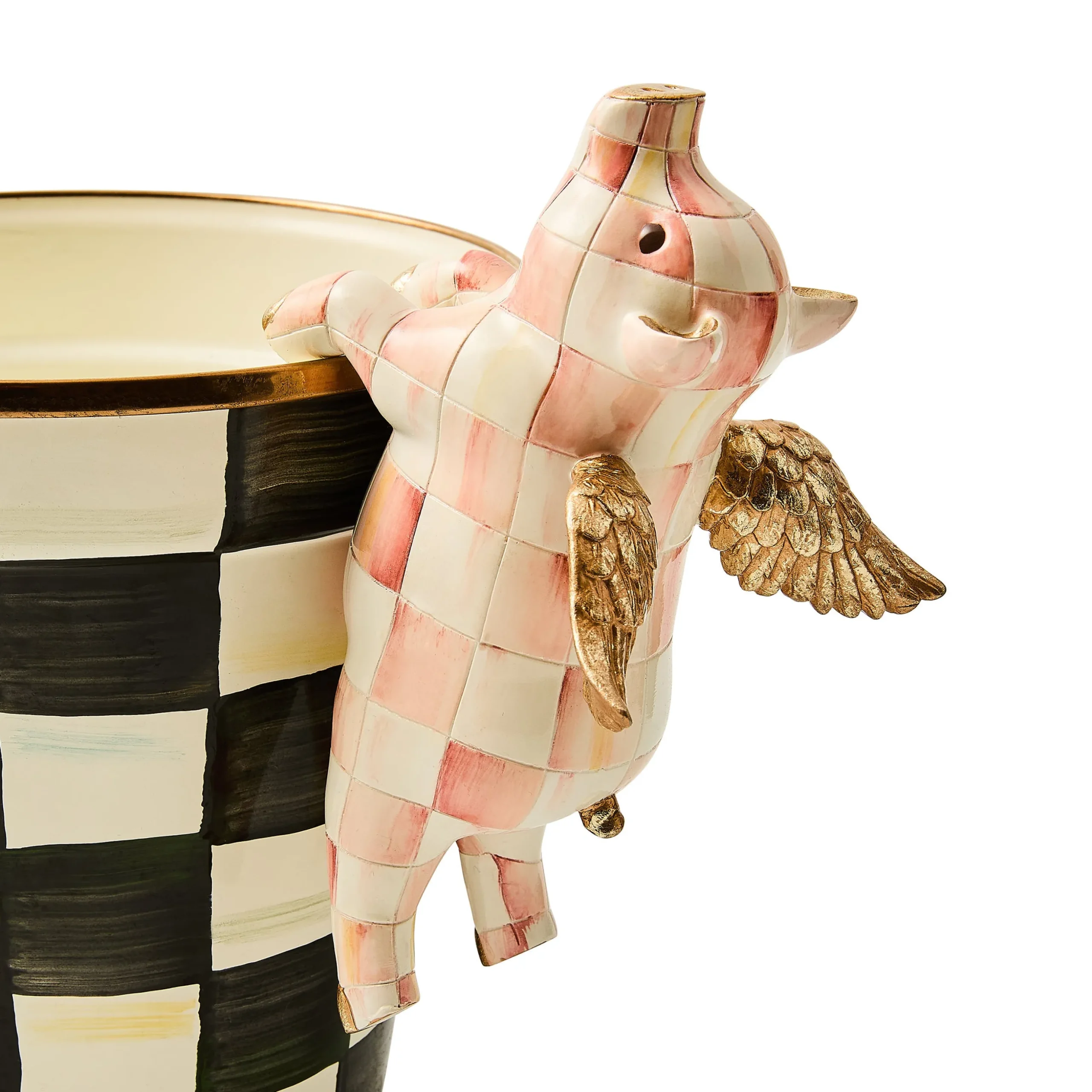 Rosy Check Flying Pig Pot Climber