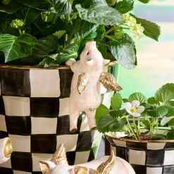 Rosy Check Flying Pig Pot Climber