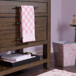 Rosy Check Hand Towel