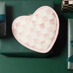 Rosy Check Heart Potholder
