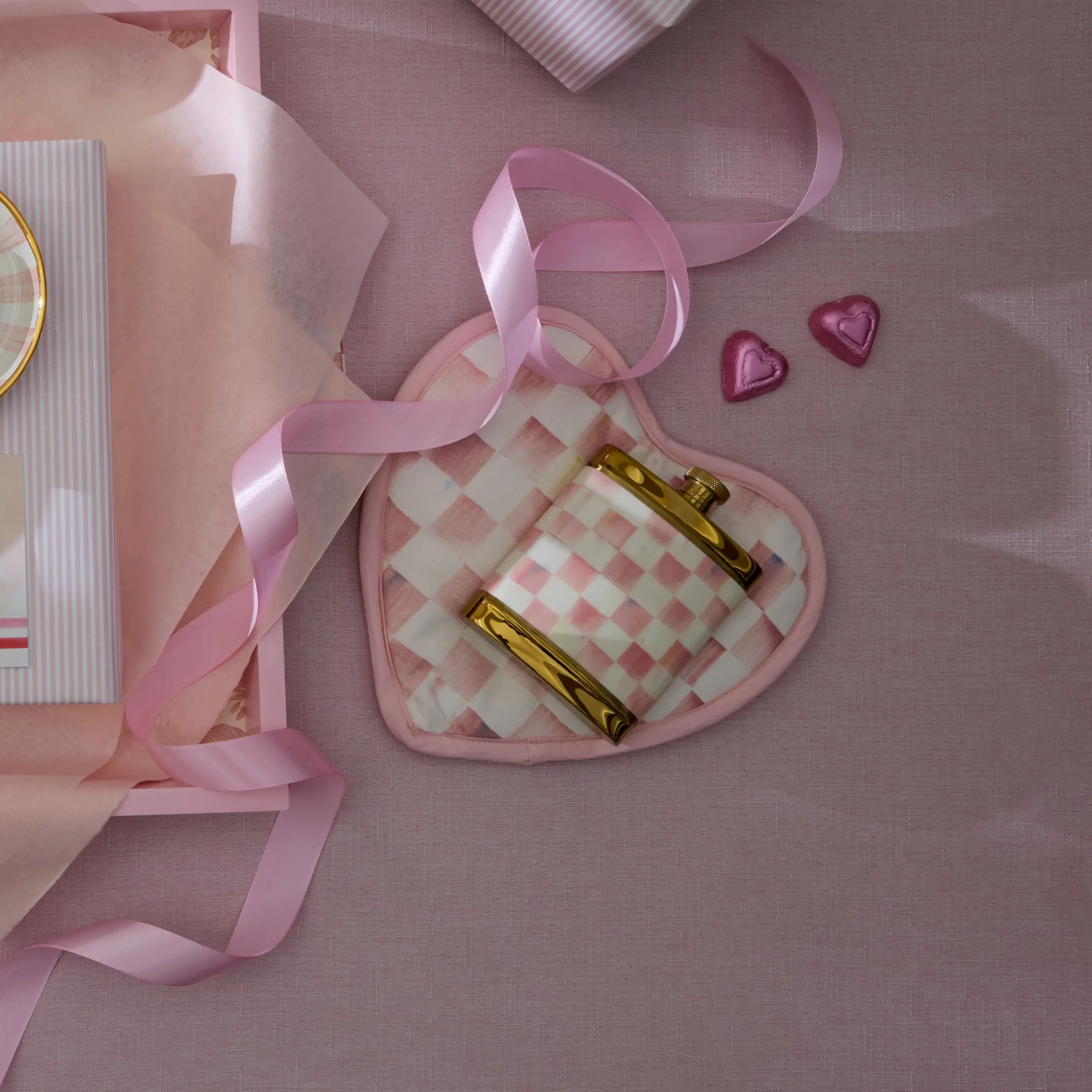 Rosy Check Heart Potholder