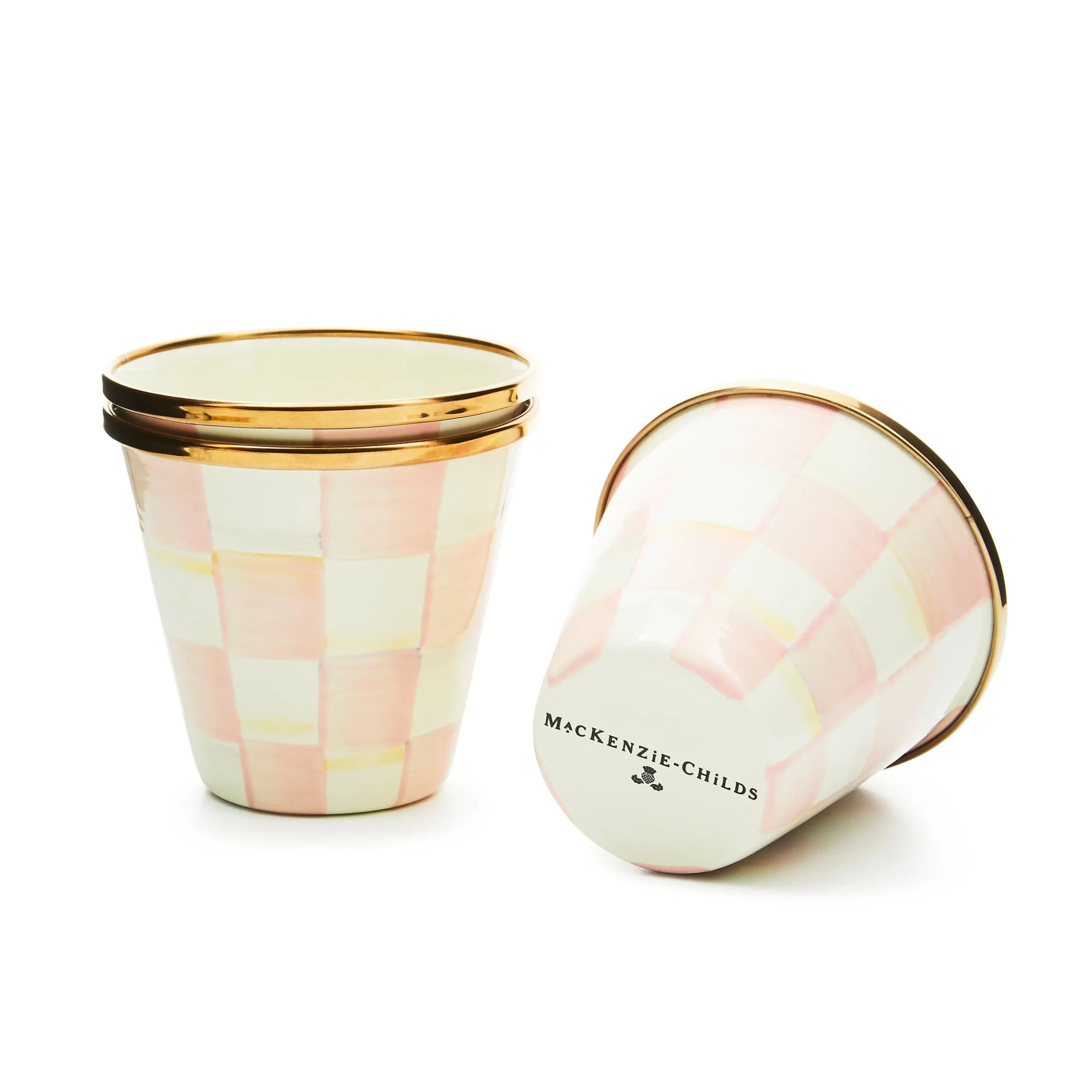 Rosy Check Herb Pots, Set of 3