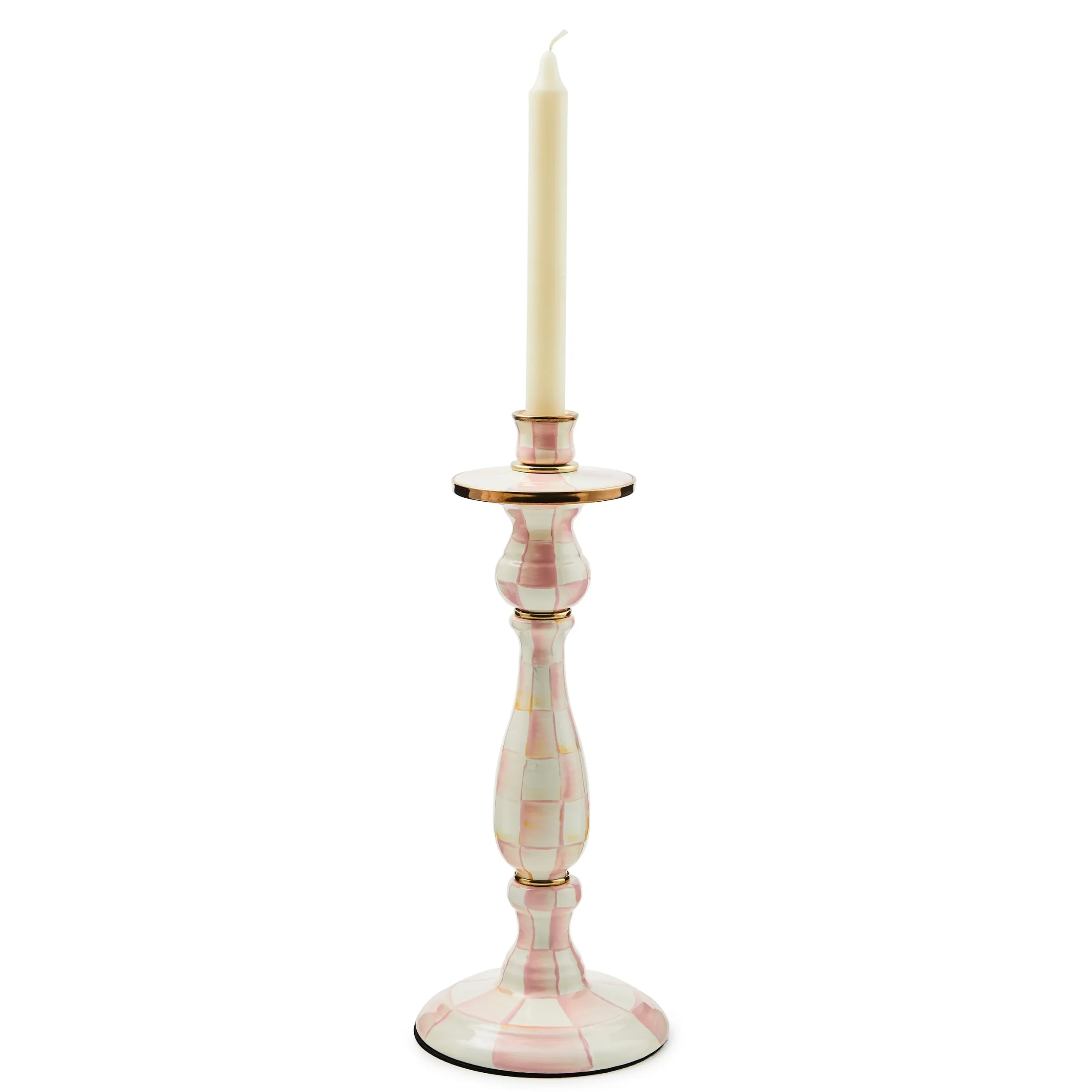 Rosy Check Large Candlestick