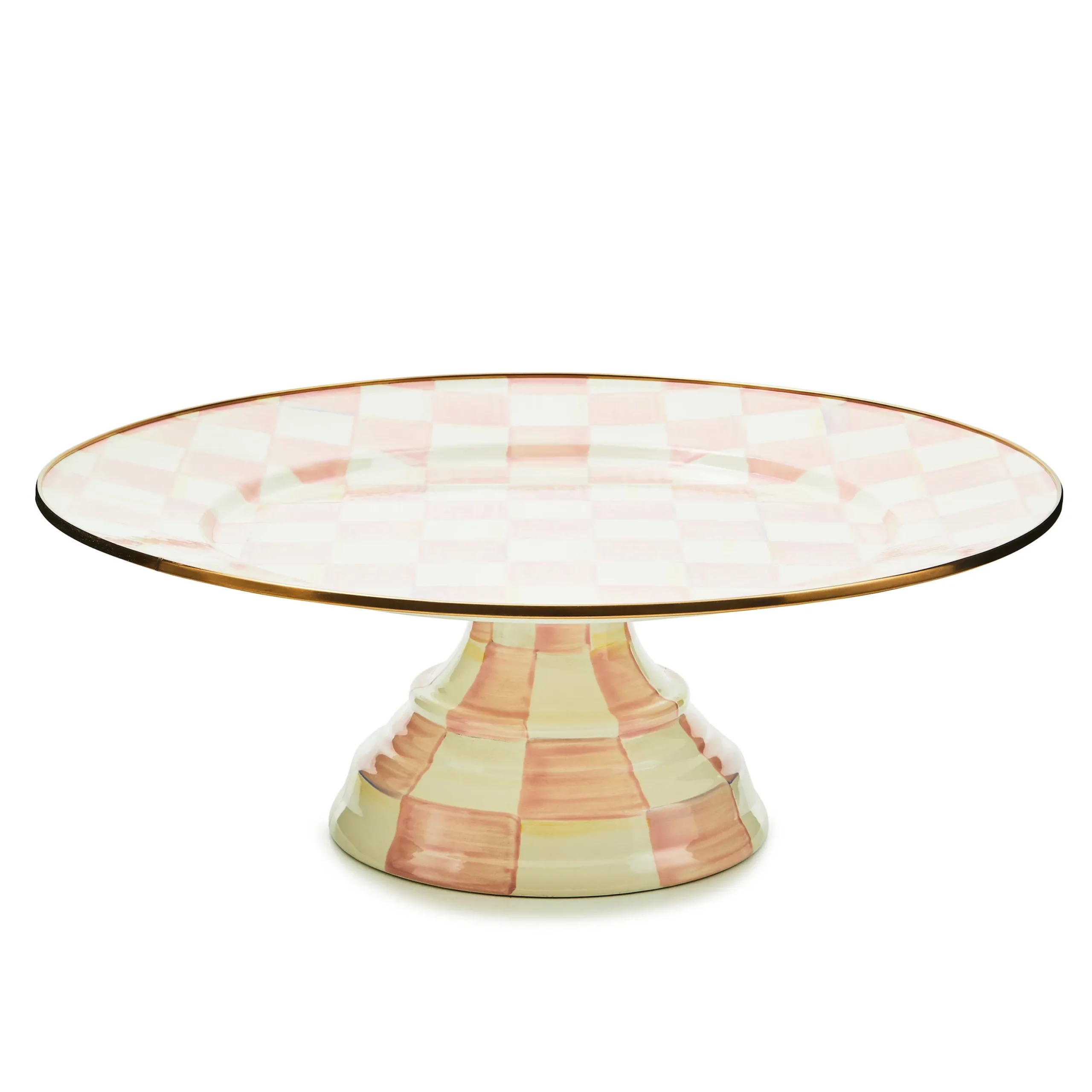 Rosy Check Large Pedestal Platter