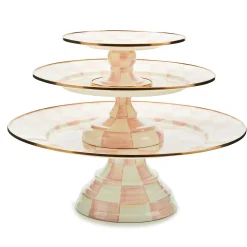 Rosy Check Large Pedestal Platter