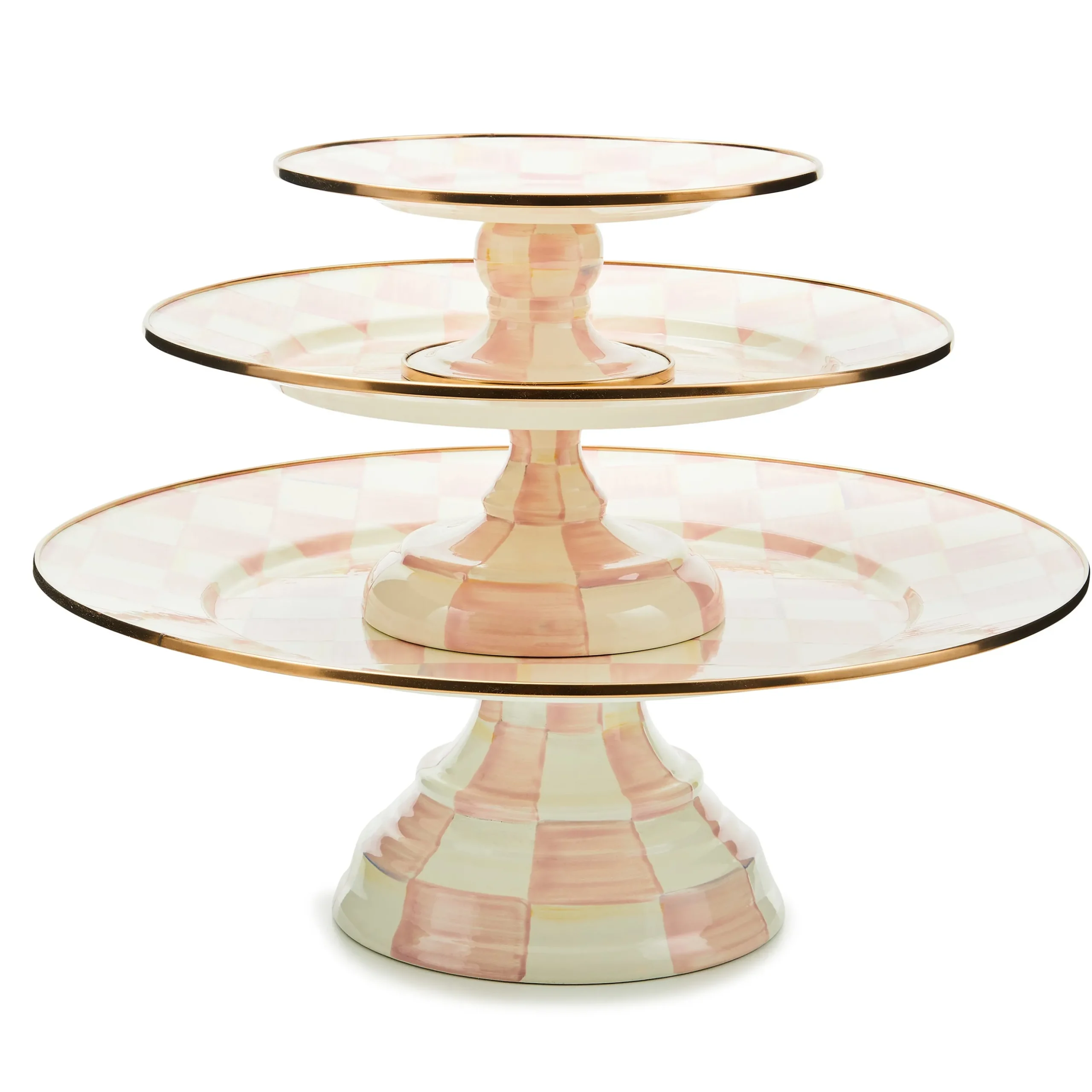 Rosy Check Large Pedestal Platter