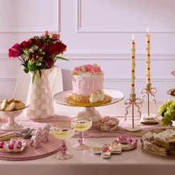 Rosy Check Large Pedestal Platter