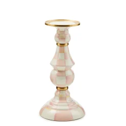 Rosy Check Large Pillar Candlestick
