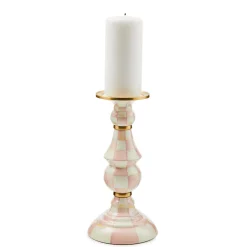 Rosy Check Large Pillar Candlestick