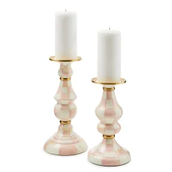 Rosy Check Large Pillar Candlestick