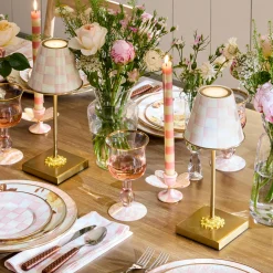 Rosy Check LED Rechargeable Cafe Table Lamp