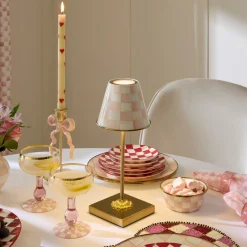 Rosy Check LED Rechargeable Cafe Table Lamp