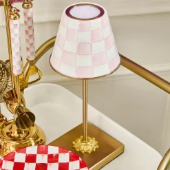 Rosy Check LED Rechargeable Cafe Table Lamp
