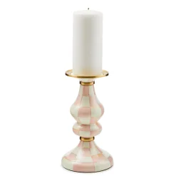 Rosy Check Medium Pillar Candlestick