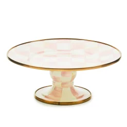 Rosy Check Mini Pedestal Platter