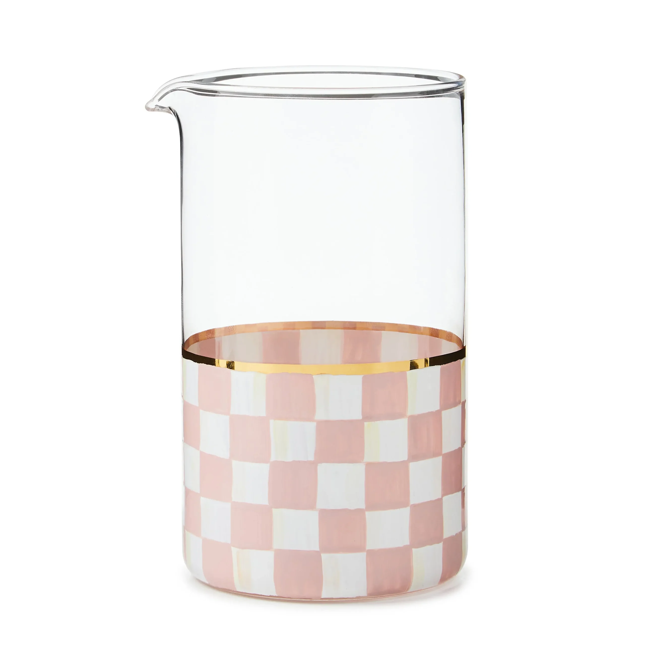 Rosy Check Mixing Glass