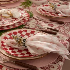 Rosy Check Napkin