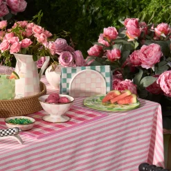 Rosy Check Napkin Holder