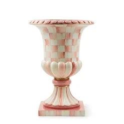 Rosy Check Pedestal Tabletop Urn