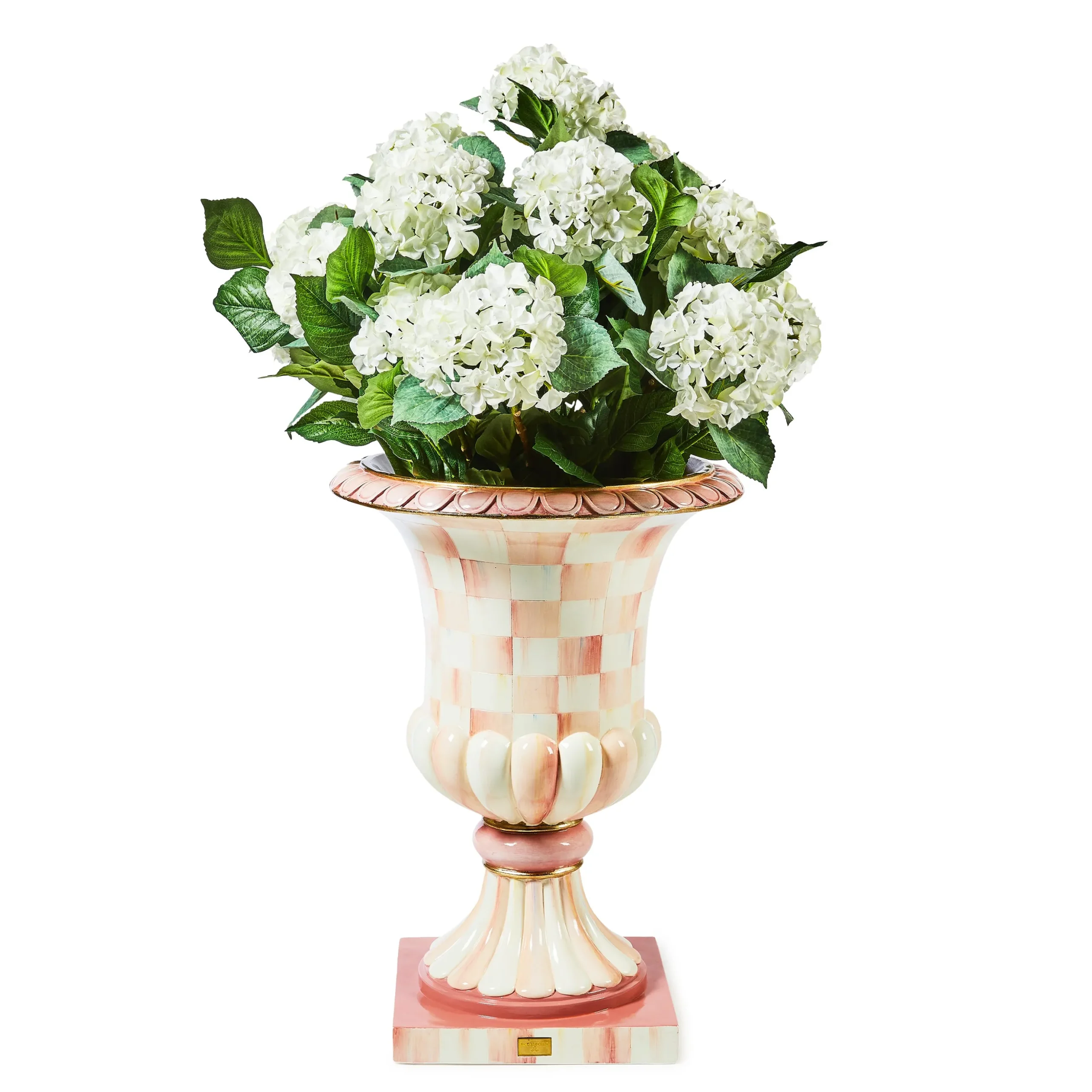 Rosy Check Pedestal Urn